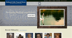 Desktop Screenshot of hollandcoblefuneralhome.com