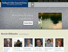 Tablet Screenshot of hollandcoblefuneralhome.com